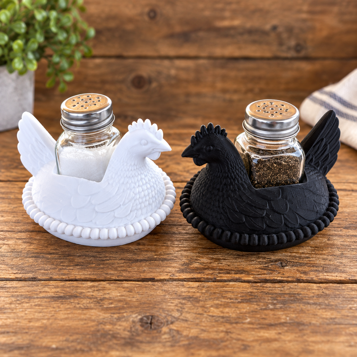 Salt & Pepper Holder Set