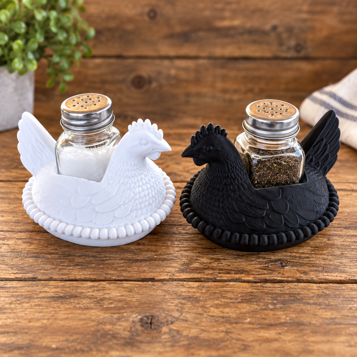 Salt & Pepper Holder Set