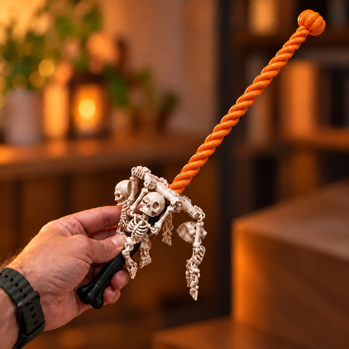 Spinning Magic Skeleton Wand